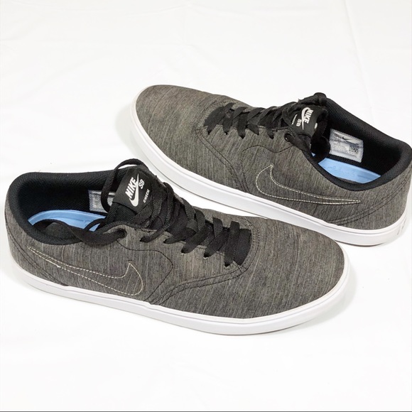 nike sb check solarsoft canvas premium men's skate shoes